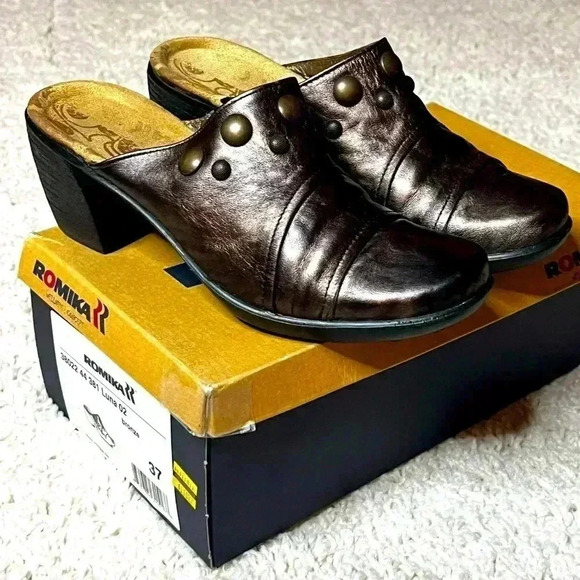 WOMENS ROMIKA LUNA BRONZE SIZE 37 NIB - Picture 1 of 15